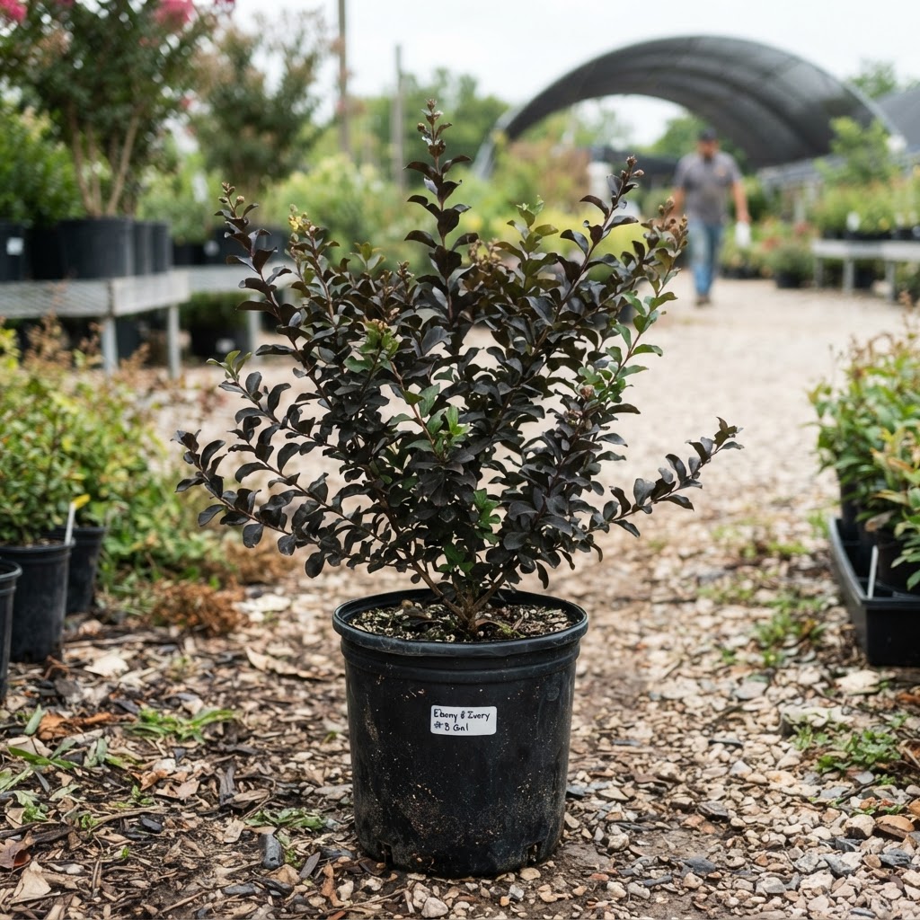 Lagerstroemia 'Ebony & Ivory'