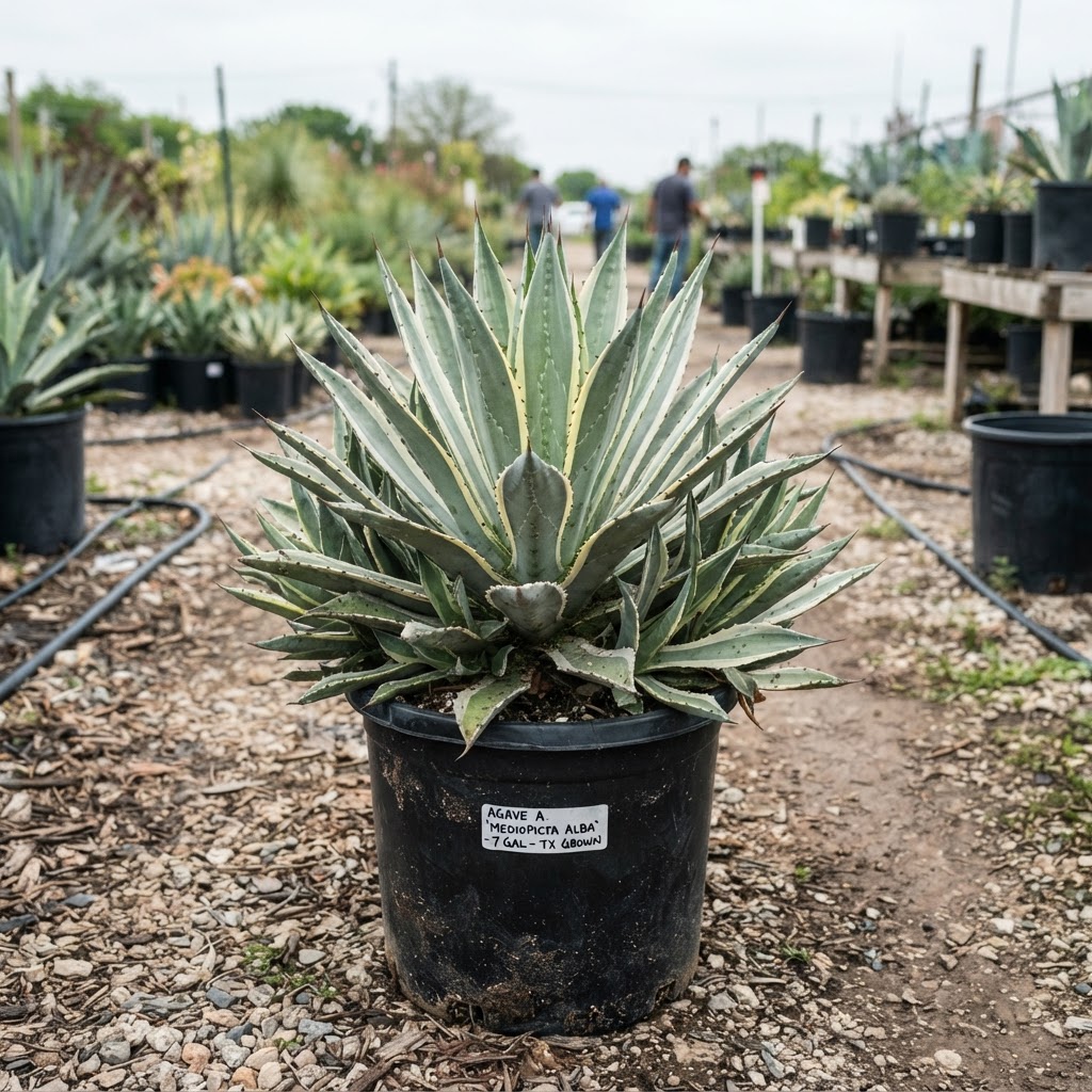Agave a. 'Mediopicta Alba' for sale in Dallas–Fort Worth