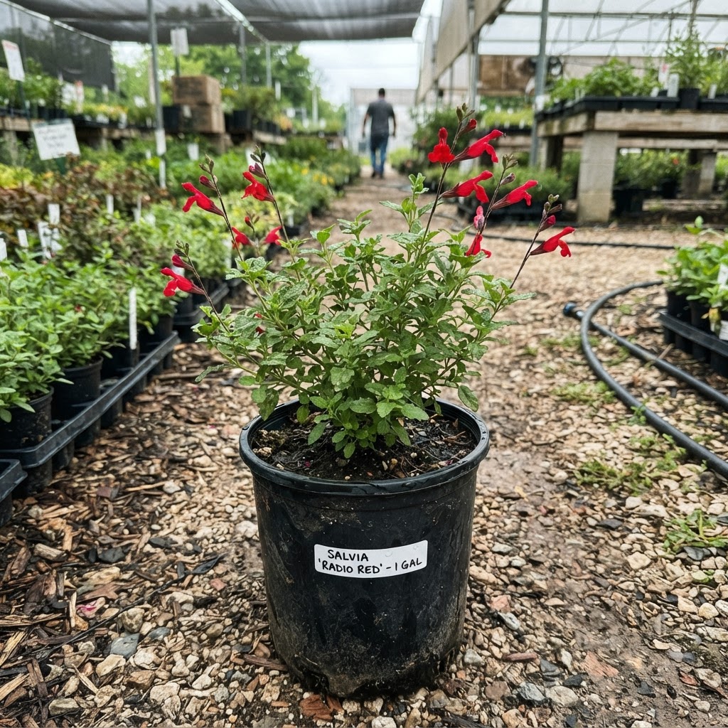 Salvia g. 'Radio Red'