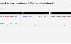 3-day view — color-coded columns at a glance