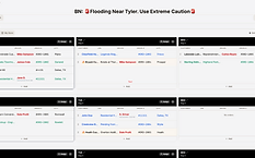 Full delivery dashboard — board, broadcast ticker, filters