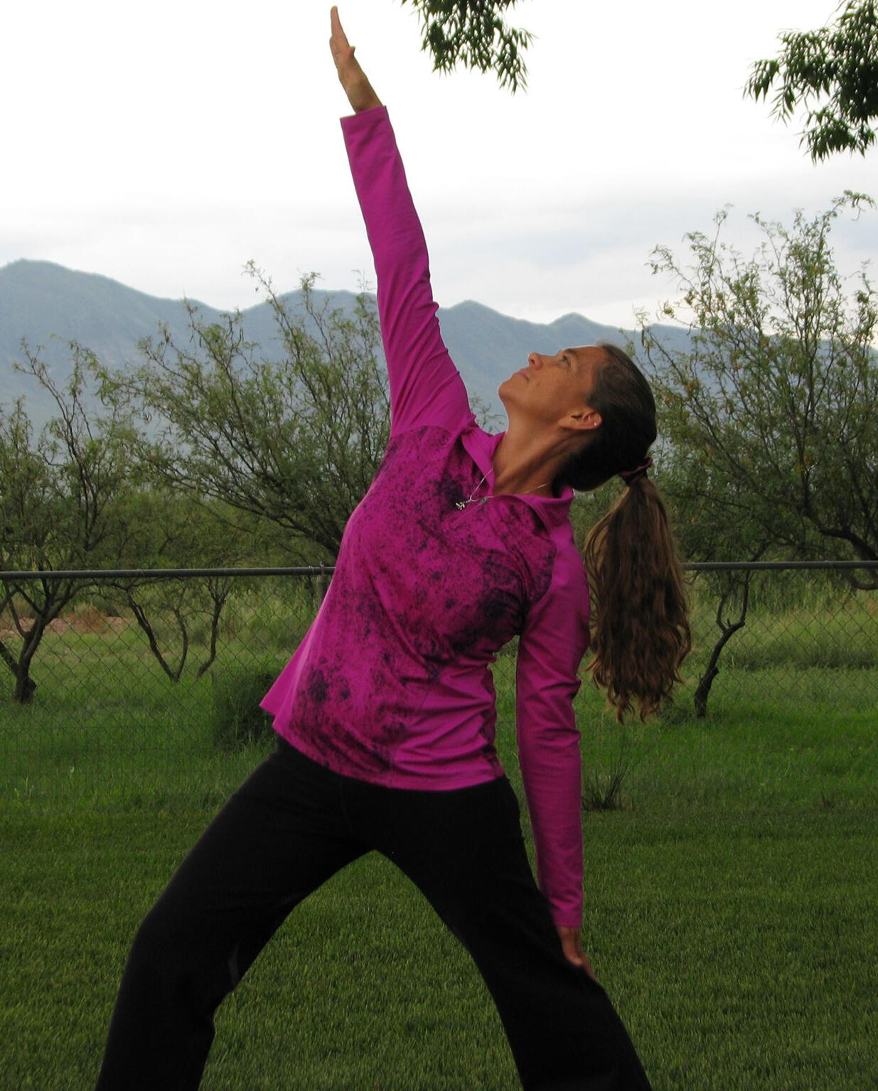 Jackie personal training outdoors