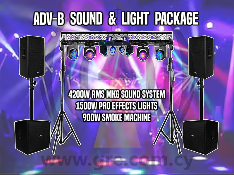 ADVANCE-B Complete Sound, Lighting + FX Package (Rental)