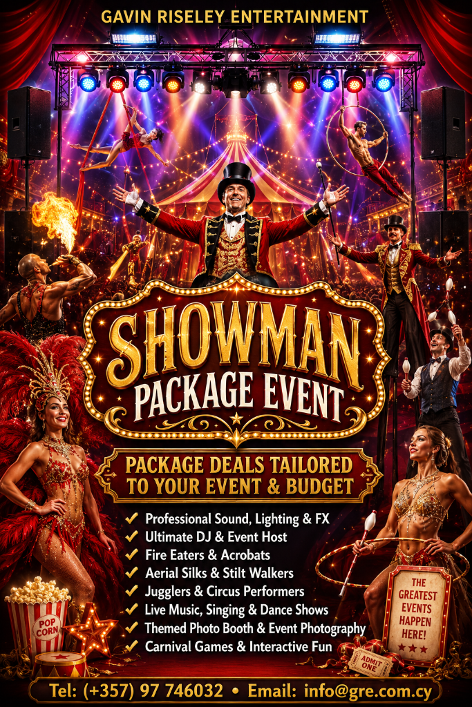 GREATEST SHOWMAN  - Themed Complete Event Package Deal (from €3,999)