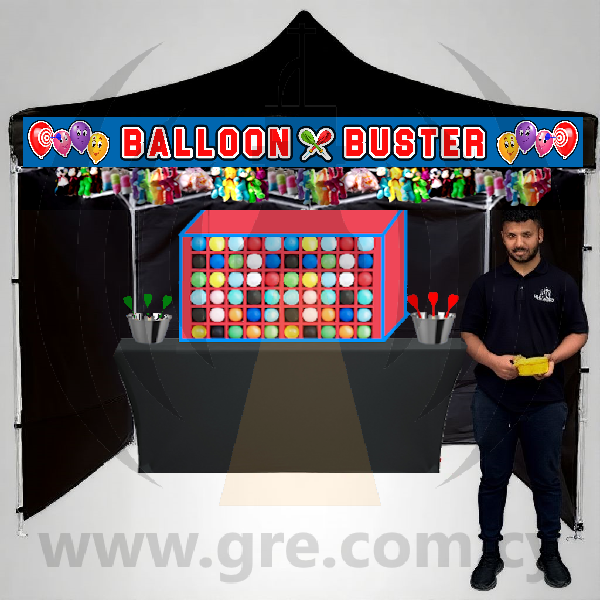 Balloon Buster Gazebo Funfair Game