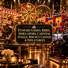 Funfair Games, Rides, Simulators, Stalls, Bouncy Castles & Inflatables