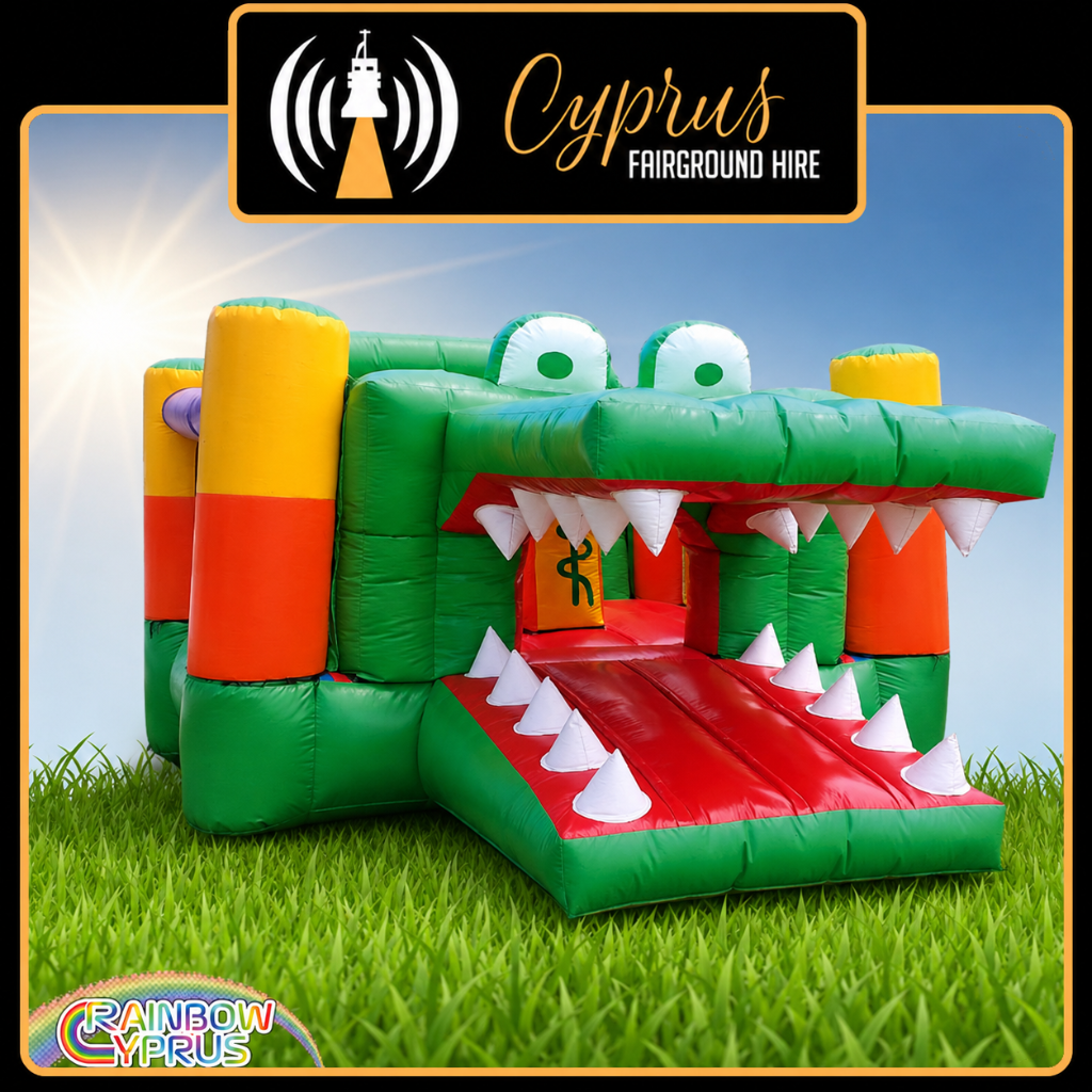 Cute Crocodile Bouncy Castle