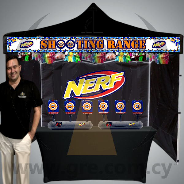 NERF Shooting Range Gazebo Funfair Game