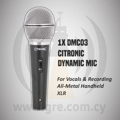 1x Citronic DMCO3 Dynamic Vocal XLR Microphone