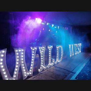 Vintage 4ft Light-Up Sign (10 CHARACTERS)