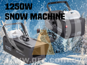 Wireless 1250w Professional Snow Machine + 5L Fluid