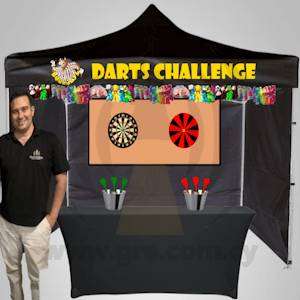 Bullseye Darts Challenge Gazebo Funfair Game