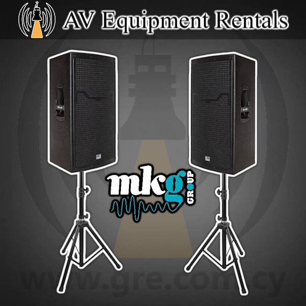 2x MKG P15 1400w Active Speakers