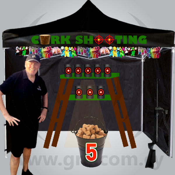 Cork Shooting Gazebo Funfair Game