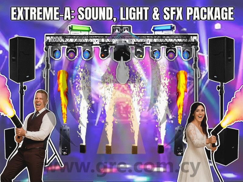 DJ-EXT-A -  DJ Service/Hosting & Event Management with Extreme-A Sound, Lighting + FX Package