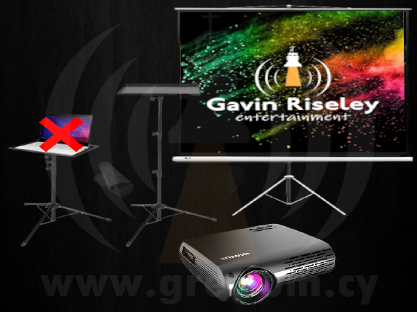 WiMiUS Pro Projector, Screen & Kit Stands Package Deal