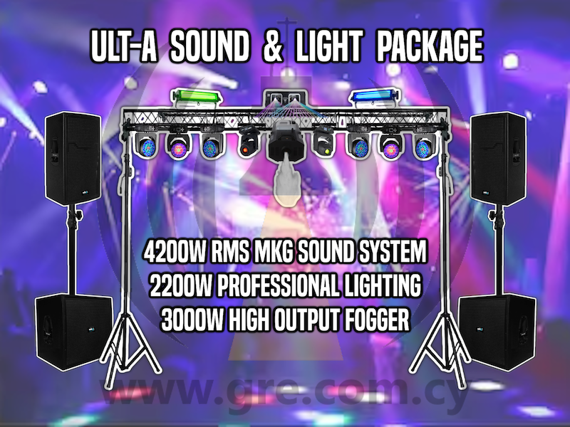 DJ ULTIMATE-A DJ, Sound, Lighting + FX  (5 Hrs)