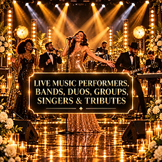 Live Music Performers, Bands, Duos, Groups, Singers & Tributes