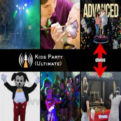 Ultimate(A): 2 Hour Kids Disco Party Package (DJ, Games, Prizes, Karaoke, Face Painter, 30min Character Visit & Advanced 360 Video Booth Package) *Up to 20 Children