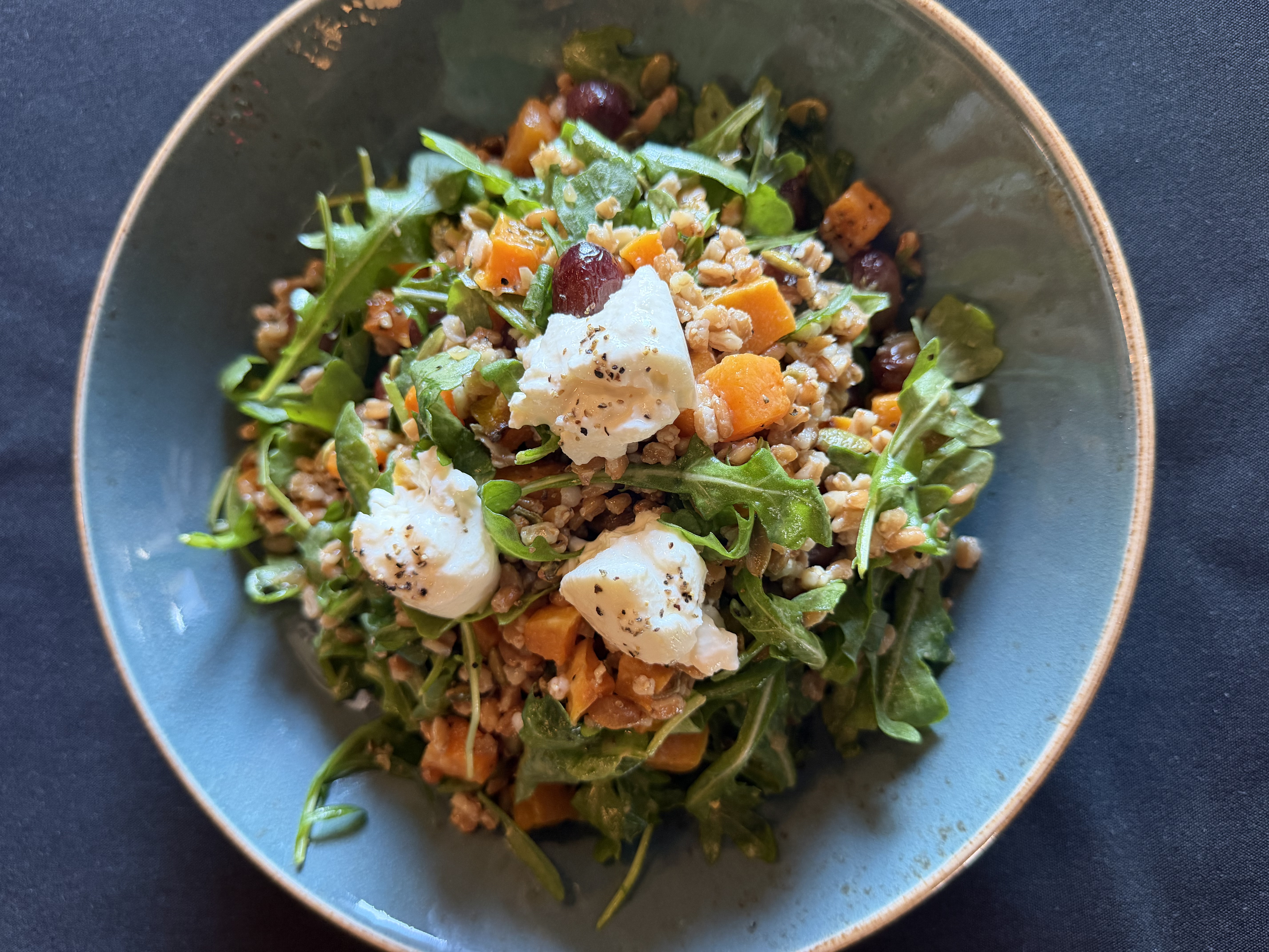 A harvest grain salad from the Peoria Artisan Brewery scratch kitchen