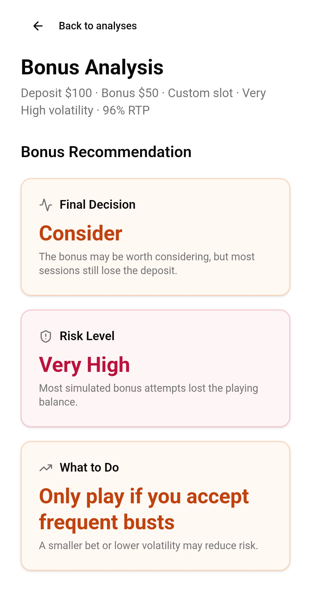 Get a clear decision
