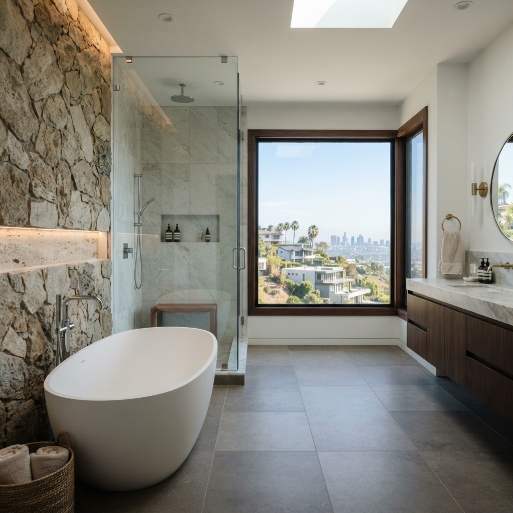 Spa Retreat, Bathroom Remodel by 1 Smart Build in Los Angeles