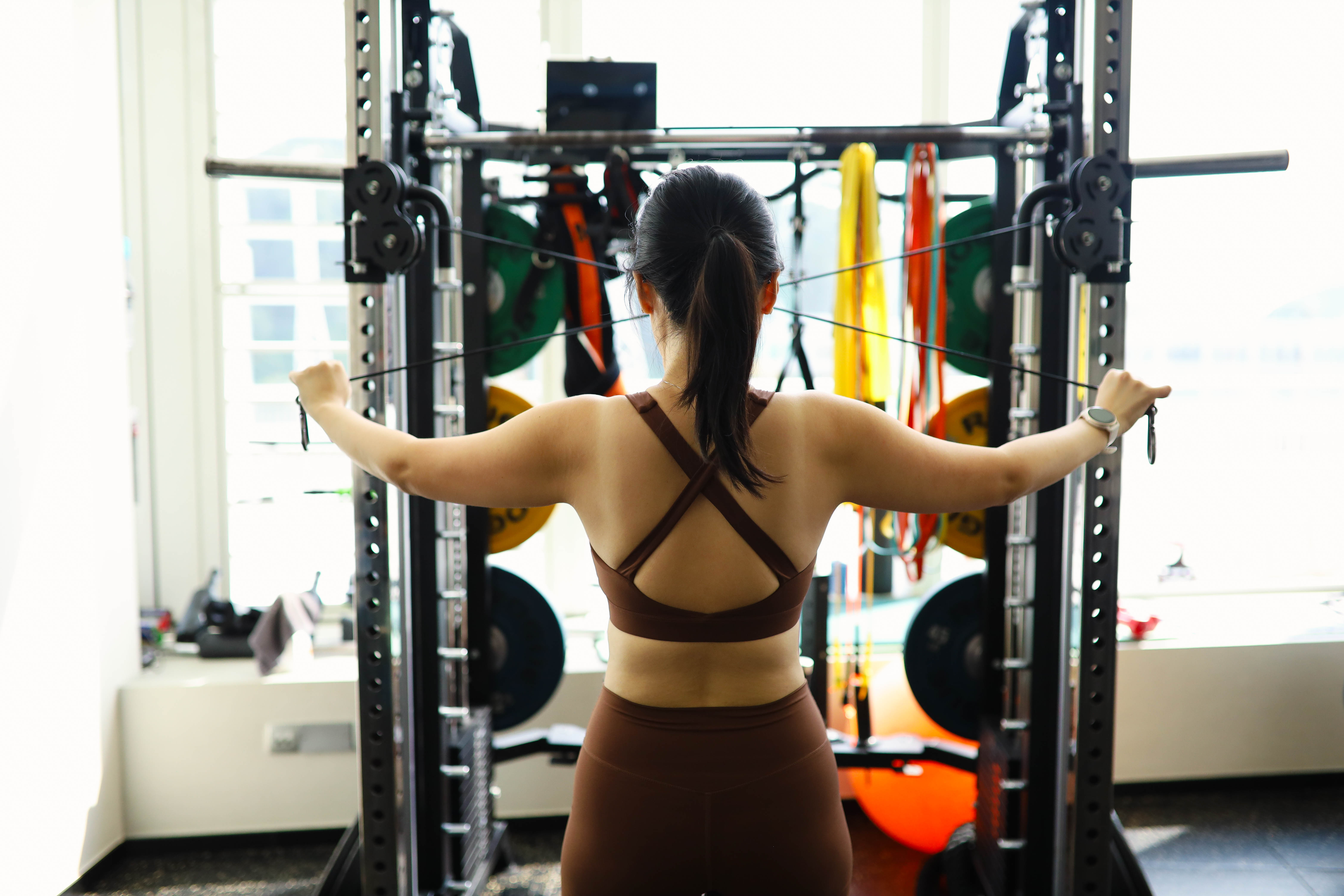 Coach and client mid-session