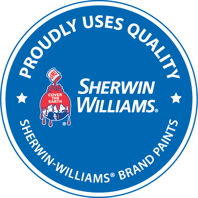 Proudly uses quality Sherwin-Williams brand paints