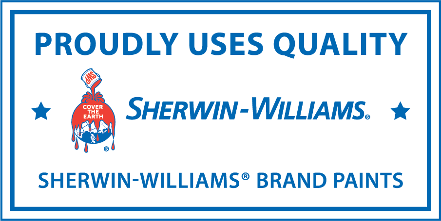 Proudly uses quality Sherwin-Williams brand paints