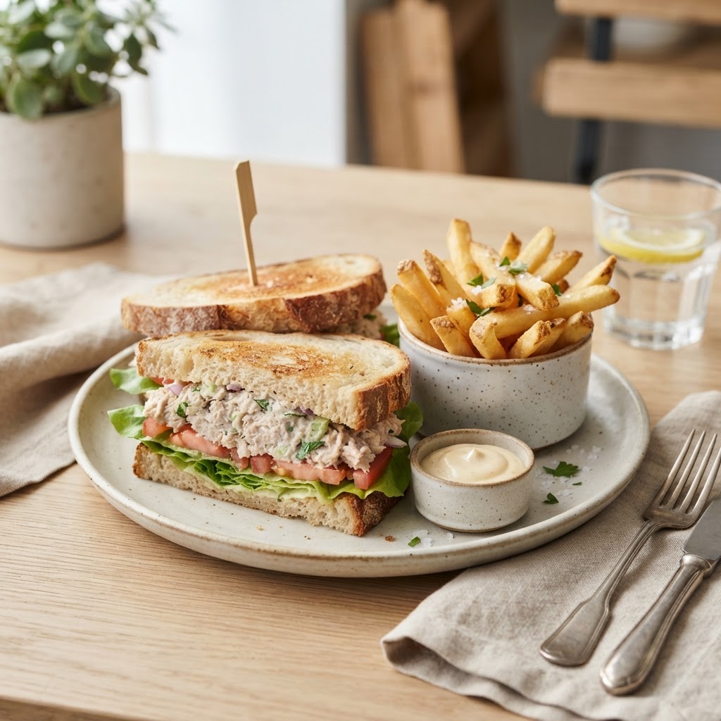 TUNA SANDWICH W FRENCH FRIES