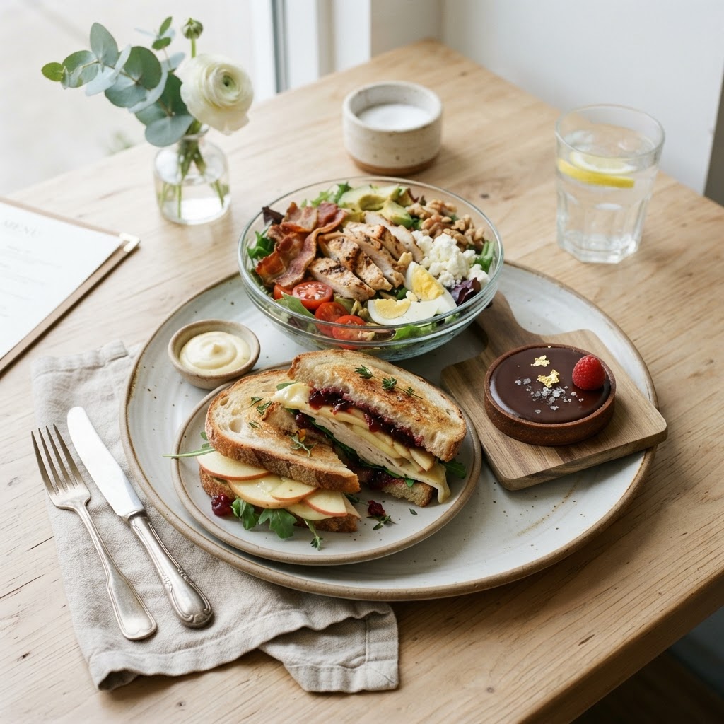 PLATTER 1 SANDWICH 1 SALAD 1 SWEET