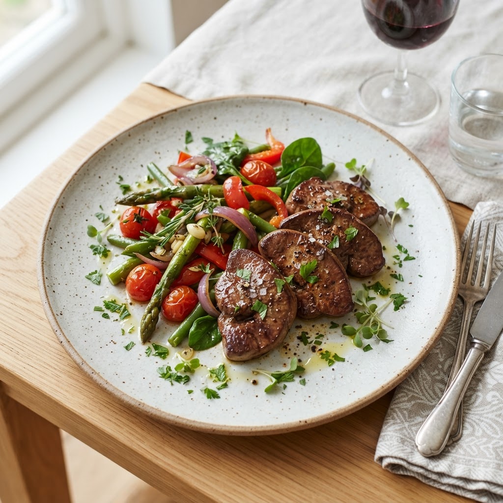 LAMB LEVER W FRESH VEG