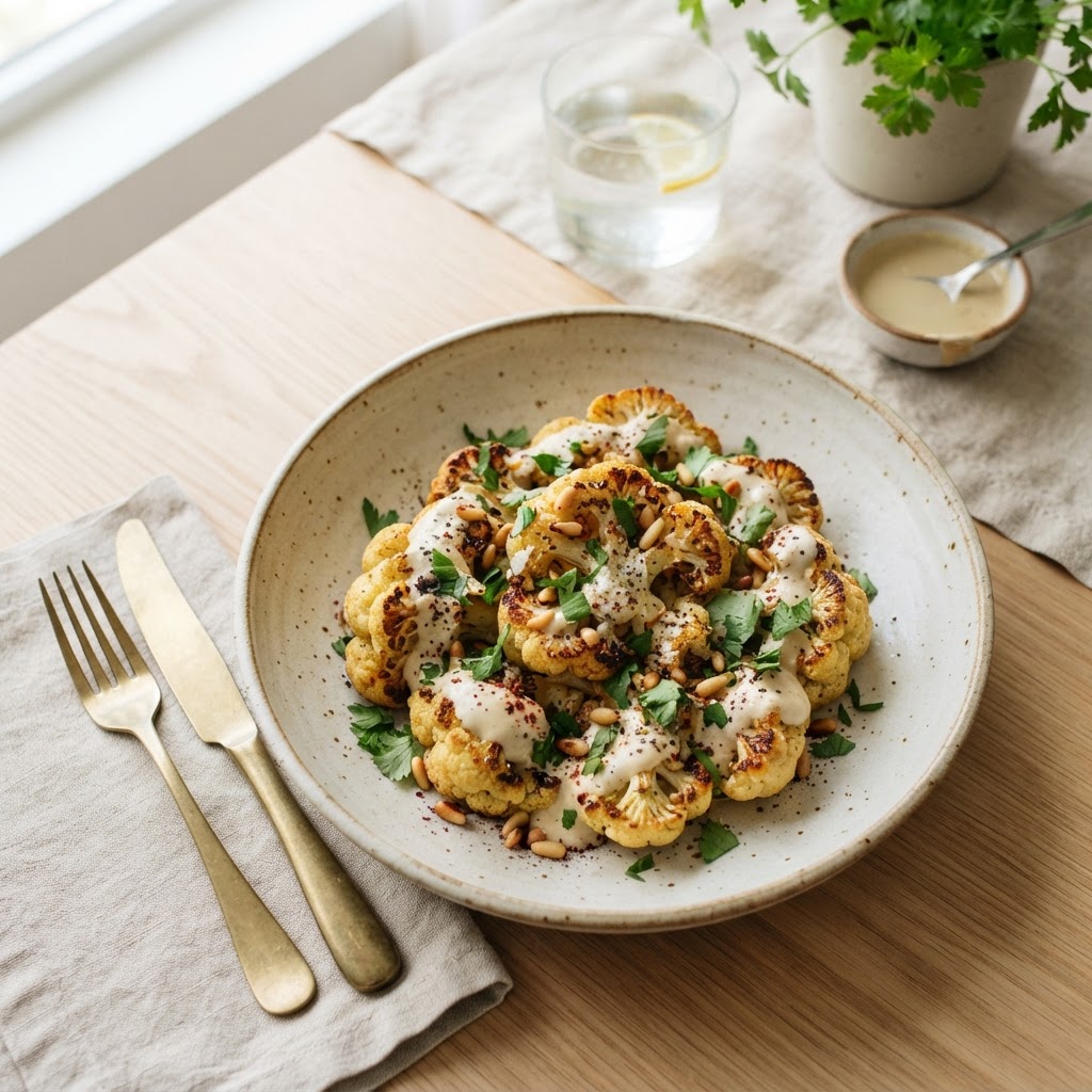 CALIFLOWER W TAHINI SAMLL