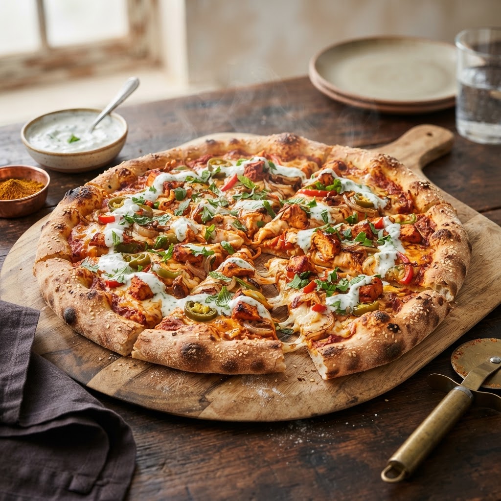 PIZZA CHICKEN MASALA L