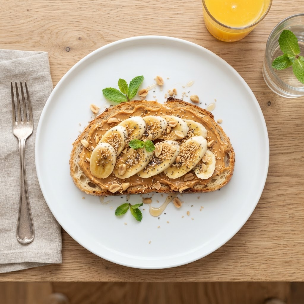 Peanut Butter & Banana Toast