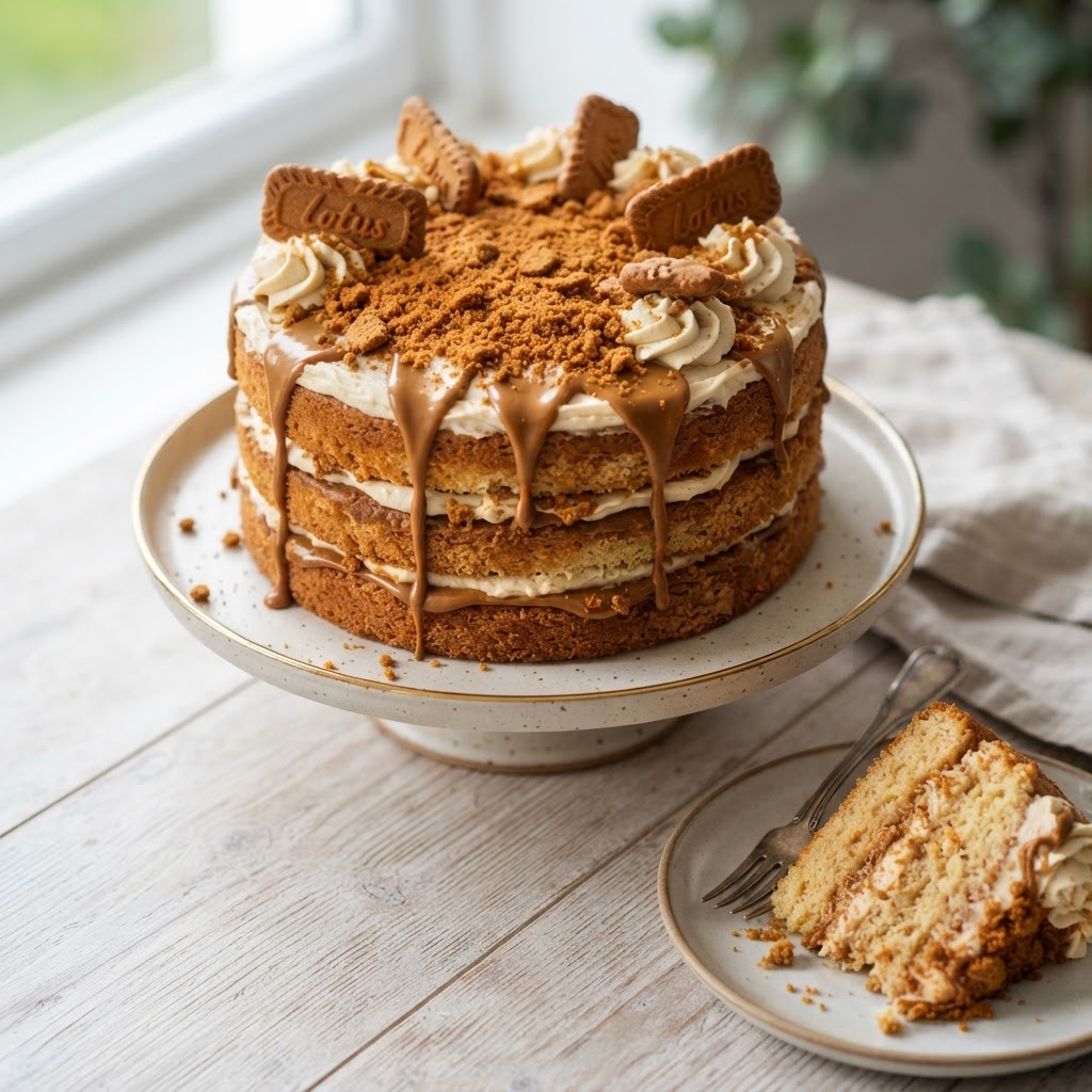 Lotus Biscoff Cake