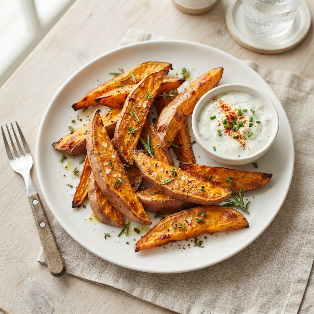 Baked Sweet Potato Wedges