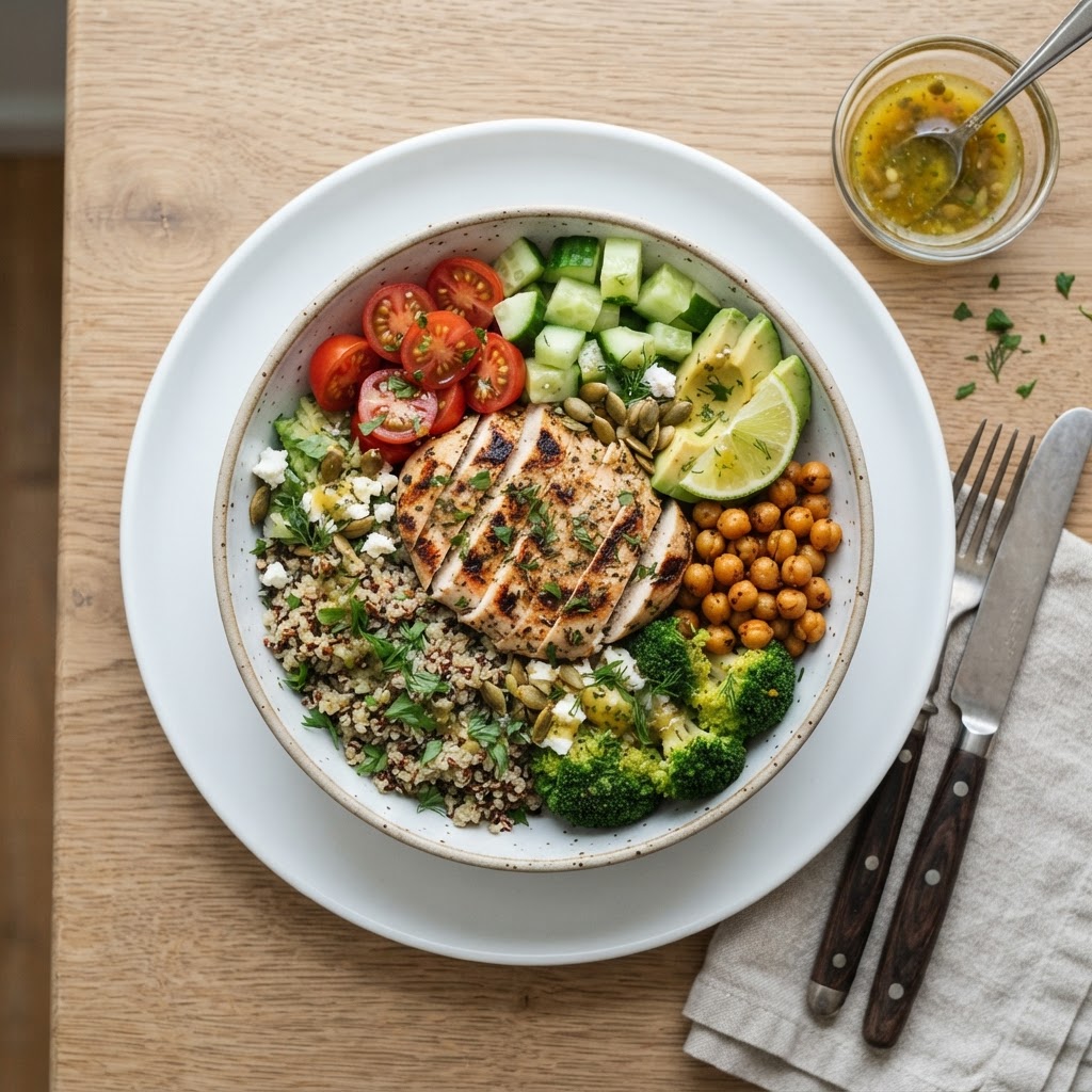 Grilled Chicken Quinoa Bowl