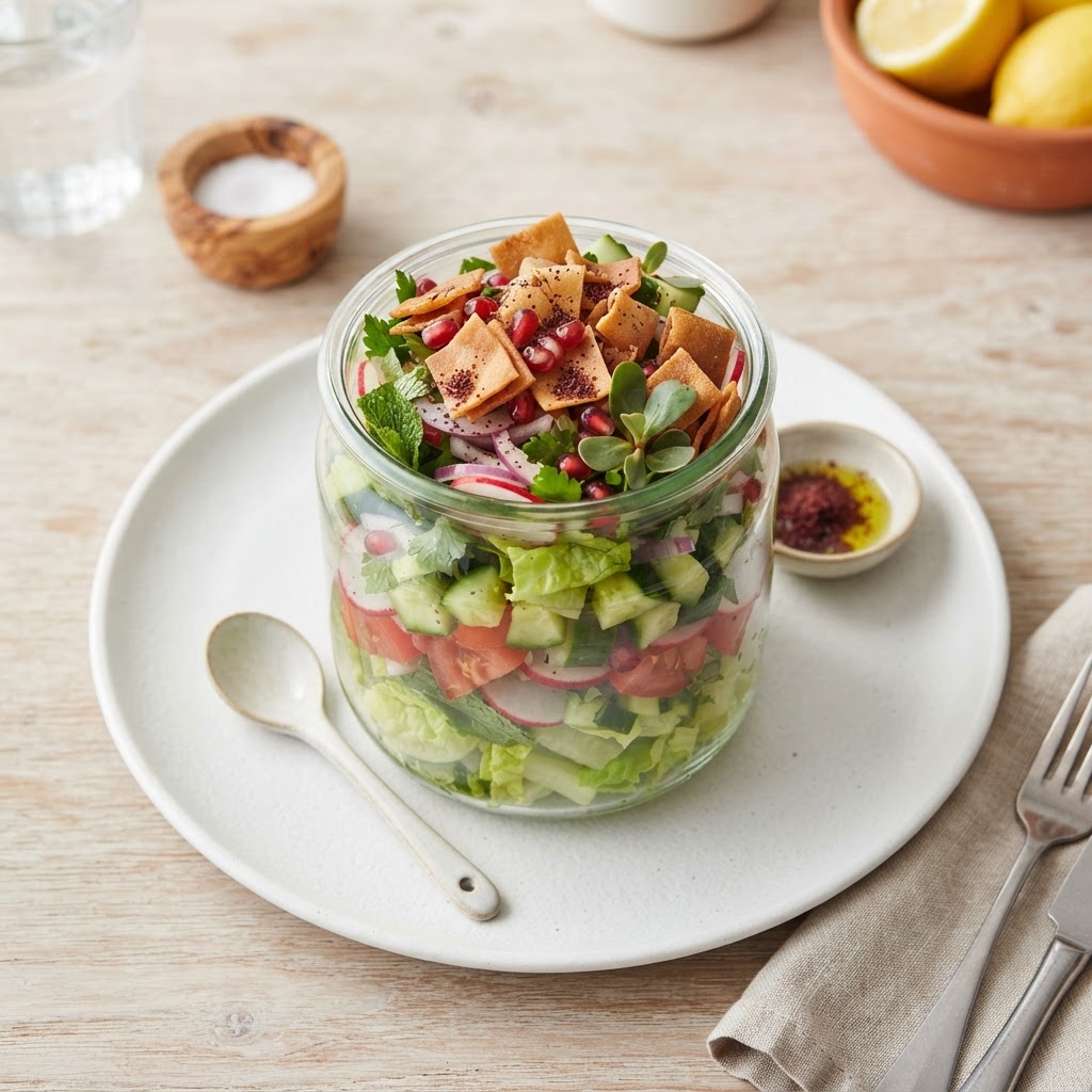 Fattoush (Jar Salad)