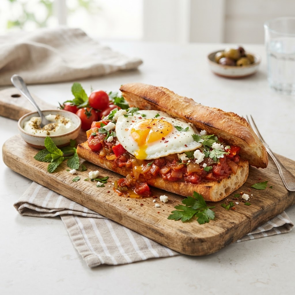 SAKHSOKA SANDWICH W EGG