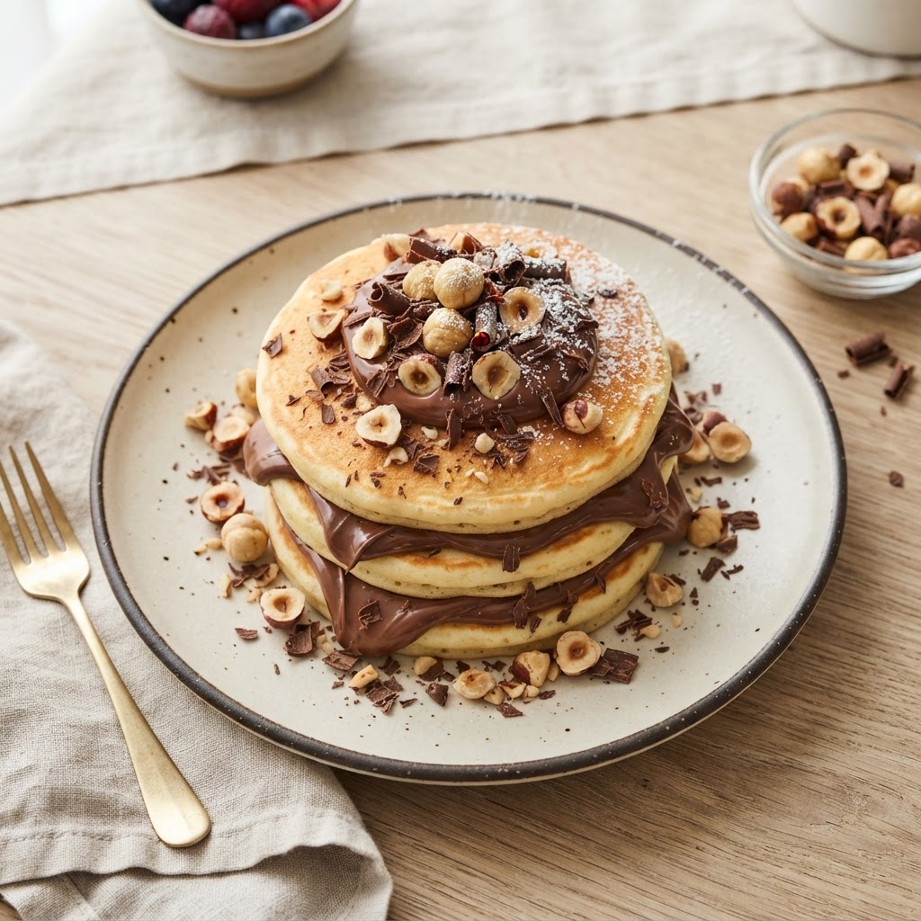 Nutella Pancake - with Hazelnut & Chocolate