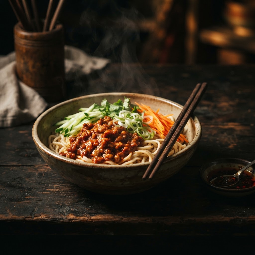 Pork Mince Bean Paste Noodles