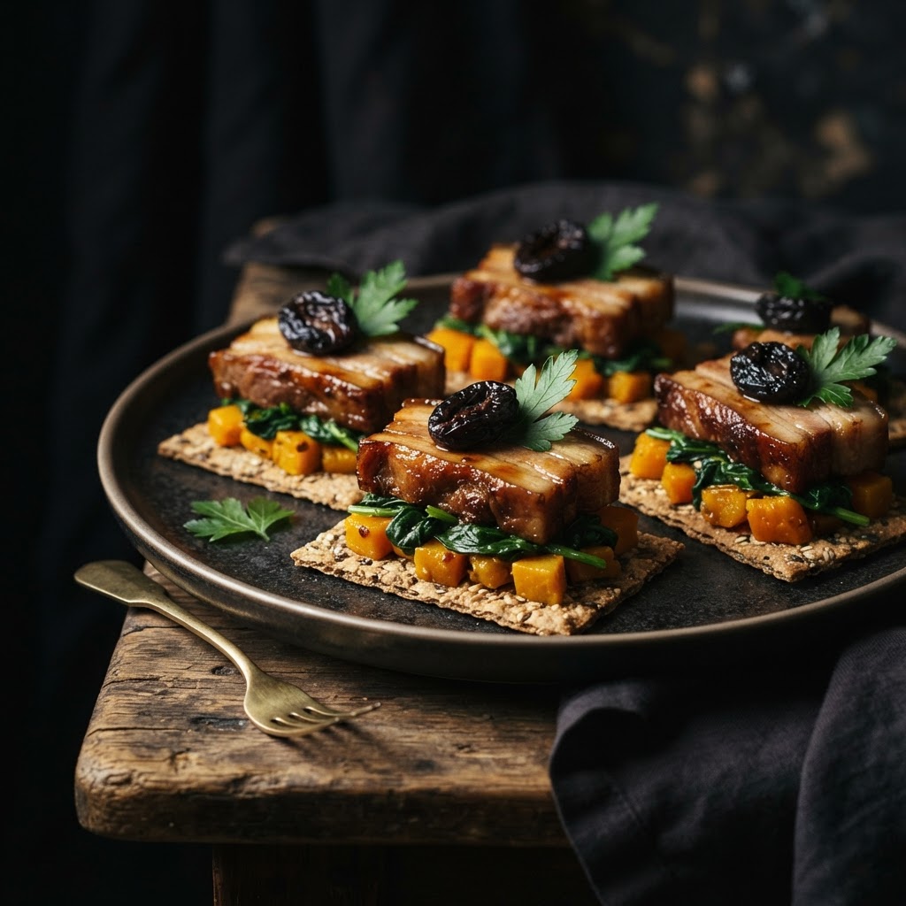 Stewed Pork Sliced Canapé