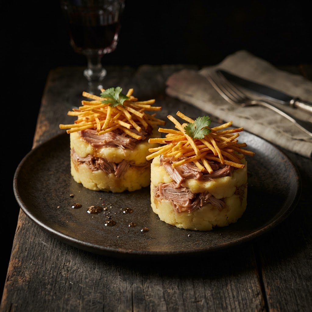 Stewed Pork Chop 'Cake'
