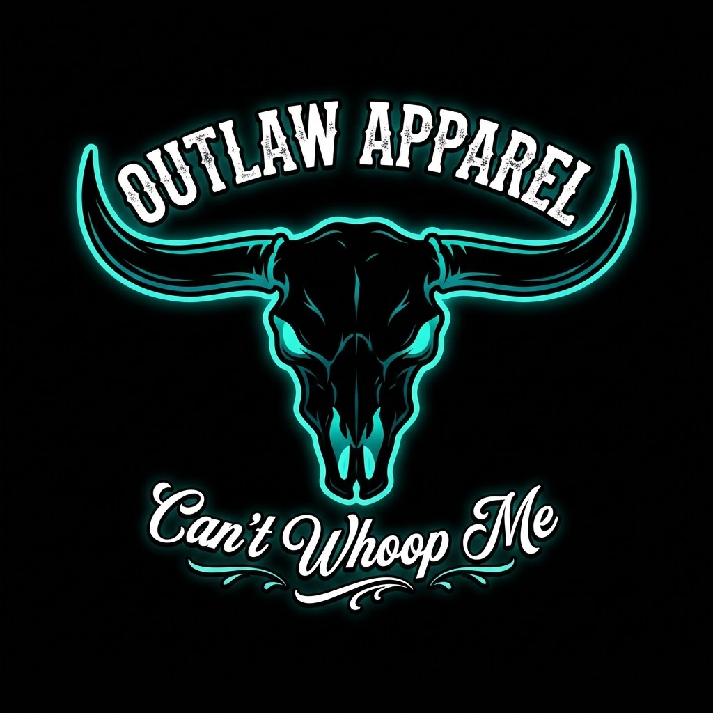 Outlaw Apparel bull skull