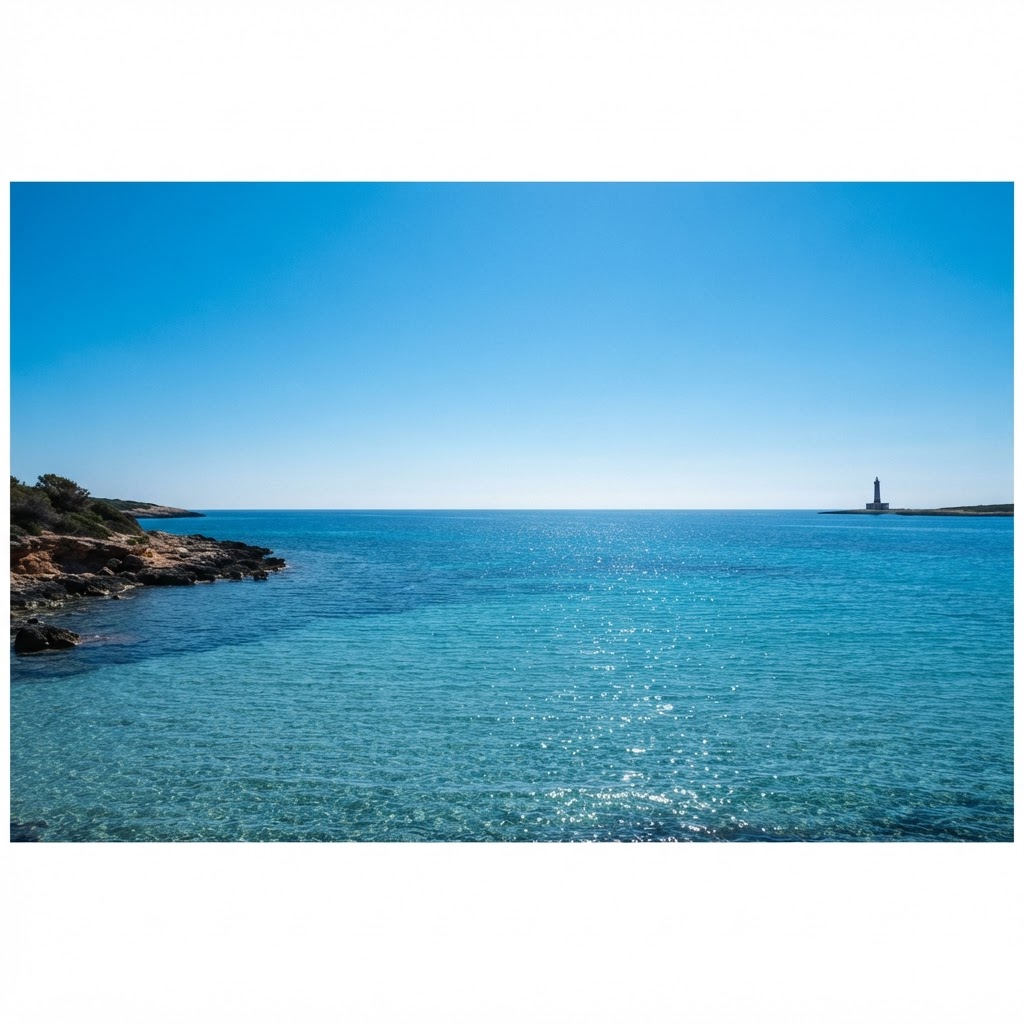 Klares Meer, heller Tag