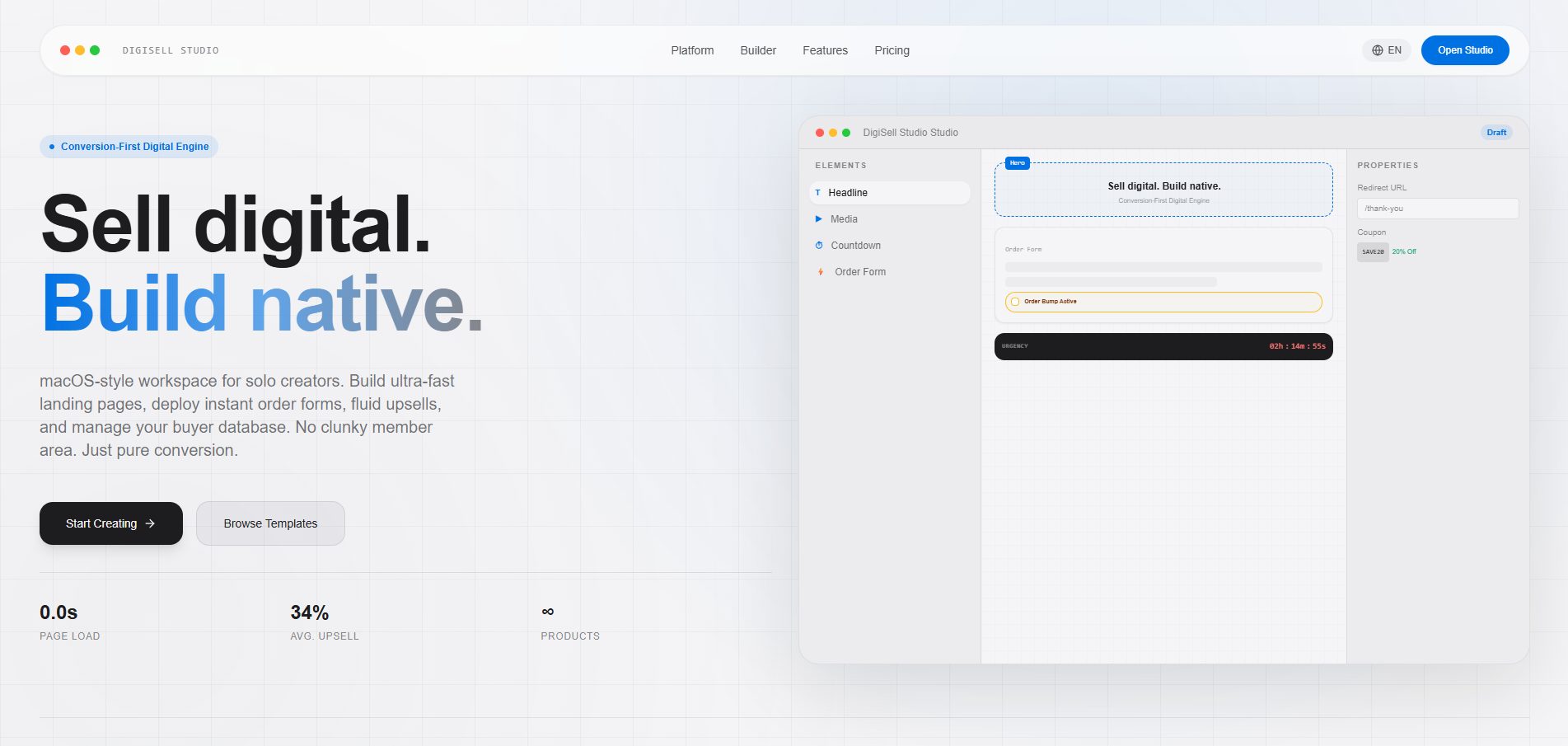 Digital Product Store template preview