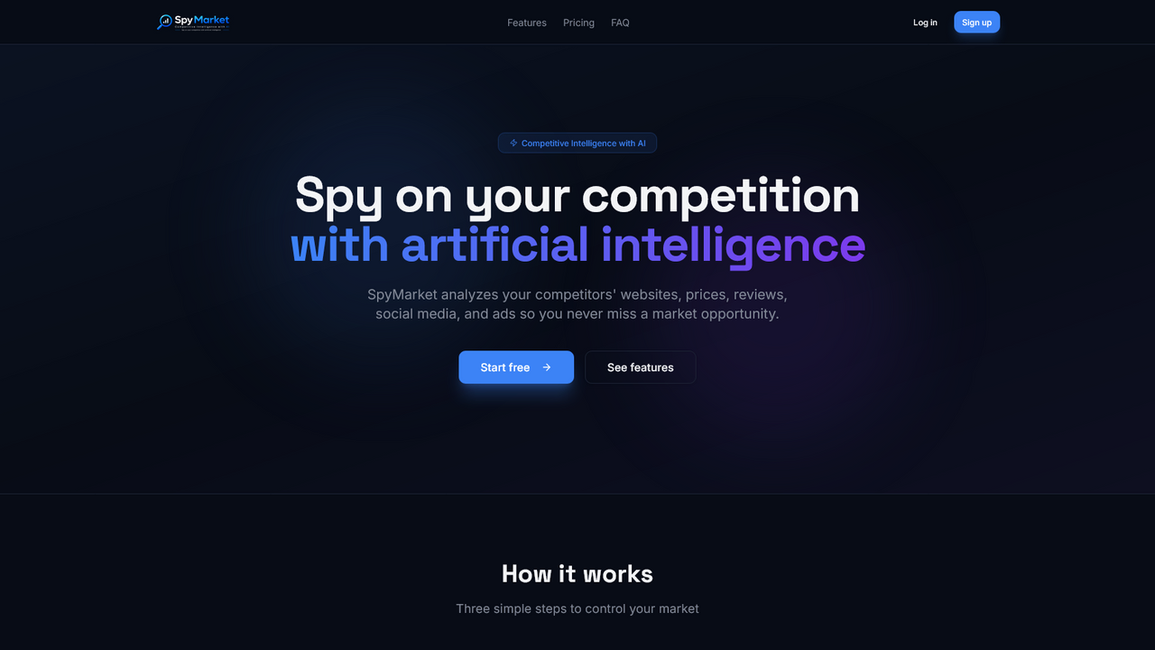 SpyMarketApp template preview