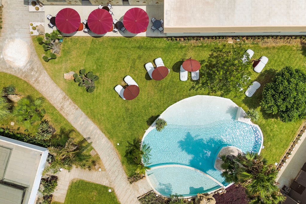 Vista aerea del resort