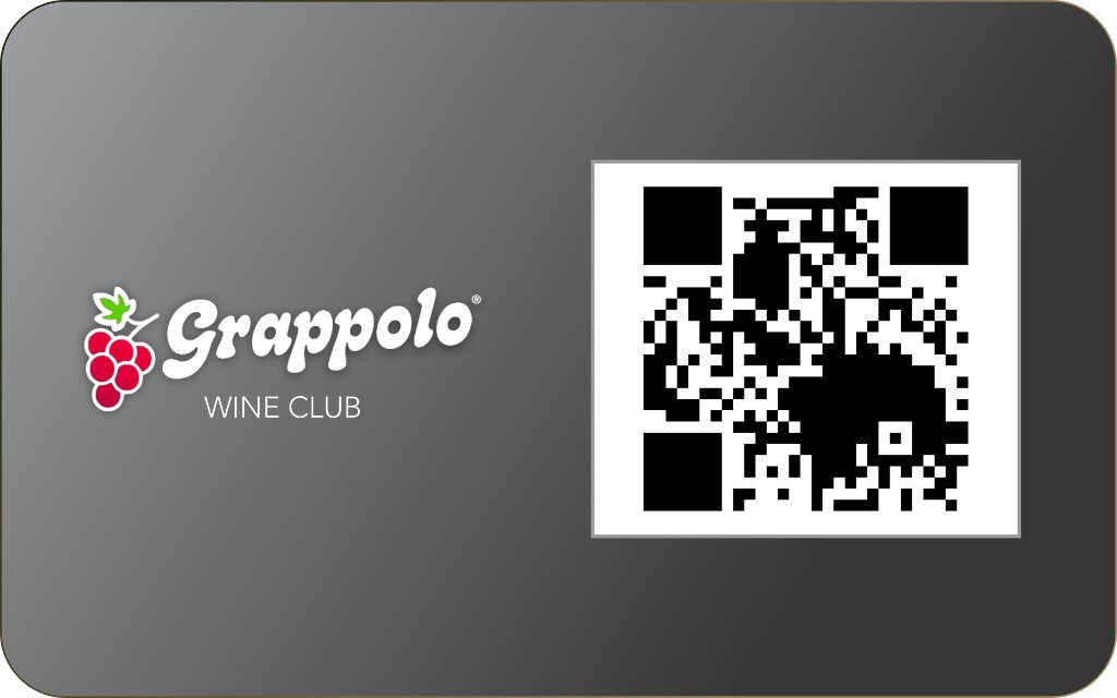 Grappolo Wine Club — card digitale esclusiva per intenditori con QR code